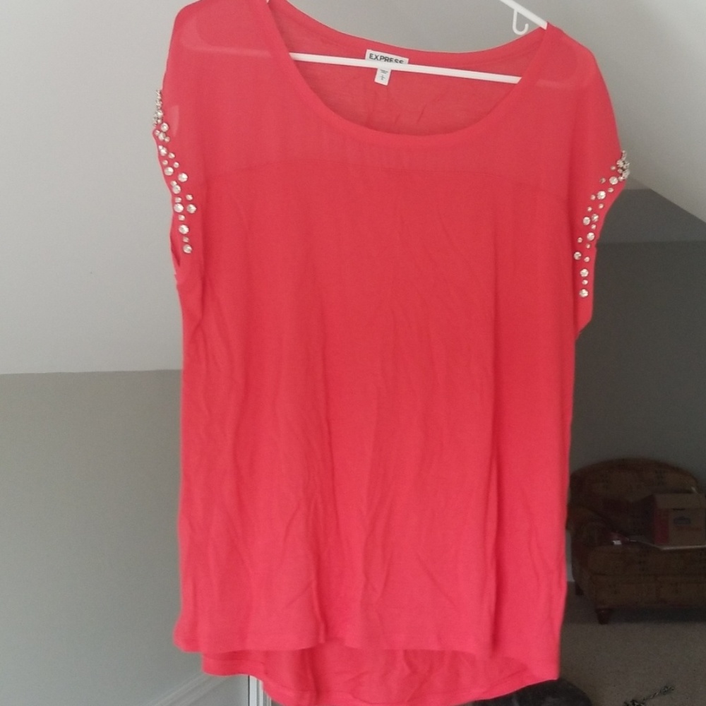 Express rhinestone top